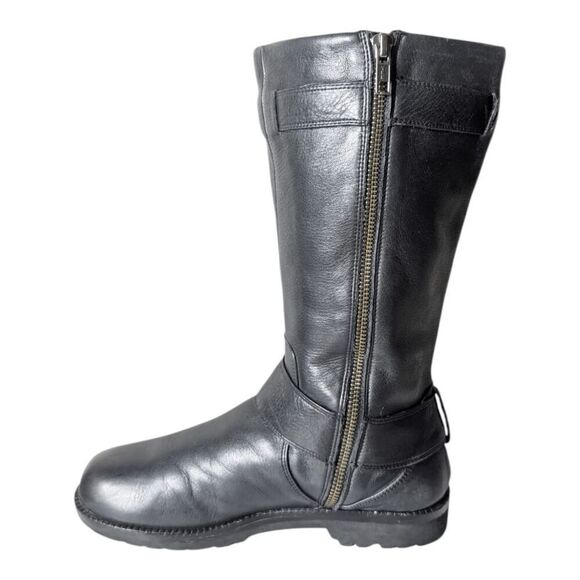 GENTLE SOULS Black Leather Buckled Boot Size 6.5M - Picture 6 of 9